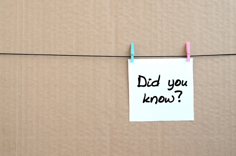 Did You Know? (Part 1 of 2)