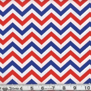 45" Patriotic Prints Chevron