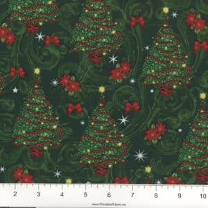 45" Christmas Trees Allover