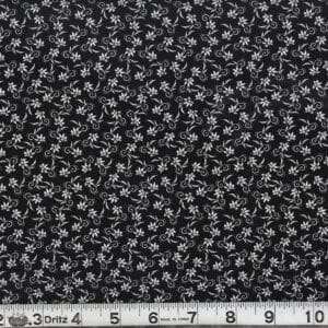 45" White On Black Print