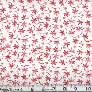 45" Red On White Print