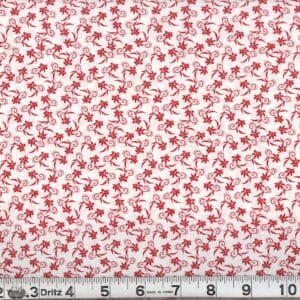 45" Red On White Print