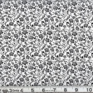 45" Black On White Print