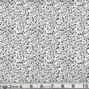 45" Black On White Print