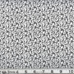 45" Black On White Print