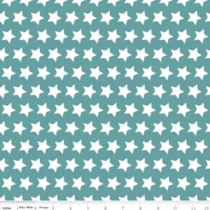 45" RILEY BLAKE DESIGNS BASICS STARS TEAL