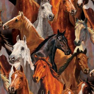 45" Rivers Bend Horse Heads