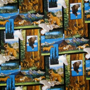 45" America The Beautiful Collage & Black