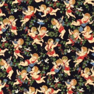 45" Christmas Stardust Black