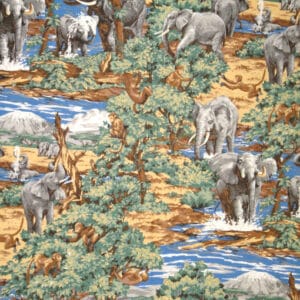 45" Elephant Social Allover