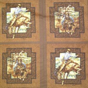 45" Rawhide Pillow Panel Brown