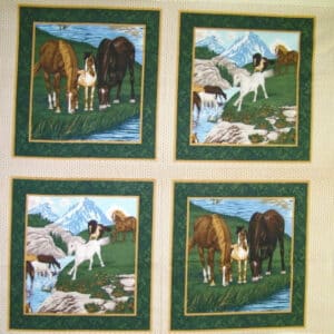 45" River Run Pillow Panel & Brown