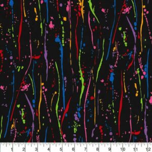 45" Rainbow Splatter