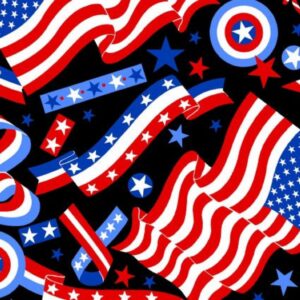 45" Kanvas Studio Go USA Black