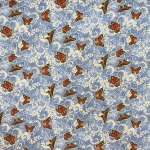 45" Oasis Fabrics Denim Plus Butterflies