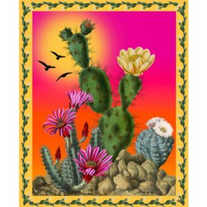 45" Blank Quilting Desert Bloom