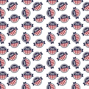 45" Benartex Vote Buttons