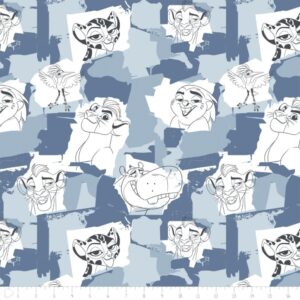 45" Camelot Fabrics The Lion Guard Team Roar