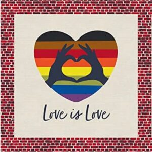 45" Paintbrush Studio Love is Love 24" Rainbow Panel