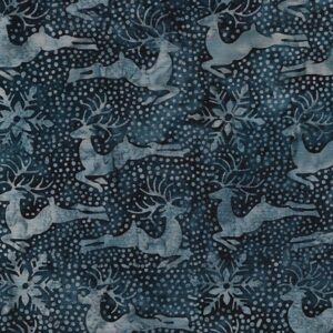 45" Island Batiks Deer Snow
