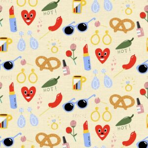 45" Paintbrush Studio Friends & Faces Hearts Lipstick