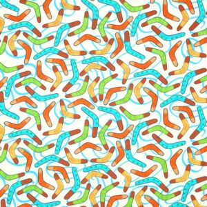 45" Kanvas Studio Down Under Boomerangs