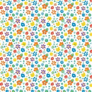 45" Camelot Fabrics Art Class Flowers and Petals