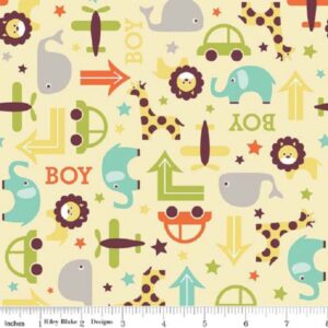 60" Riley Blake Oh Boy! Knit Fabric