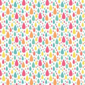 45" Camelot Fabrics Be The Rainbow Bright Raindrops