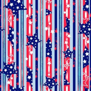 45" Oasis Fabrics Red, White, & Blue