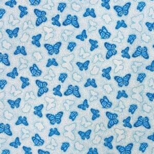 45" Oasis Fabrics Denim Plus Tonal Butterflies