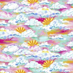 45" 3 Wishes Fabric Seas The Day Sky