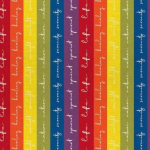 45" Paintbrush Studio Love is Love Pride Stripe Rain