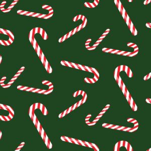 45" Candy Cane Shuffle - Green