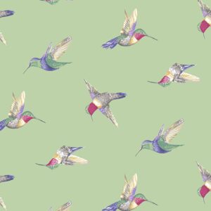 45" Andover Fabrics Avalon Hummingbird