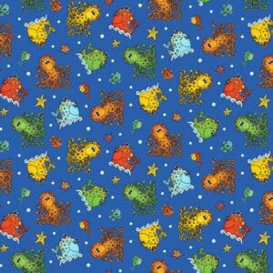 45" Henry Glass Alpha Babies Tossed Octopus