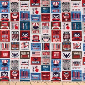 45" Benartex Go Vote Patch