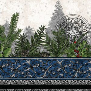 45" In The Beginning Fabrics Winter Solstice Metallic