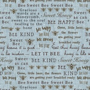 45" Benartex Garden Happy Word