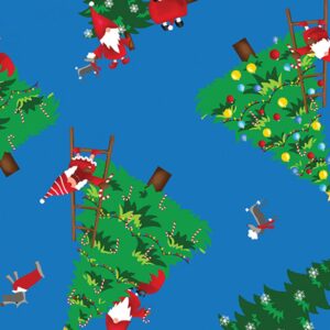45" Benartex Merry Gnome Trees