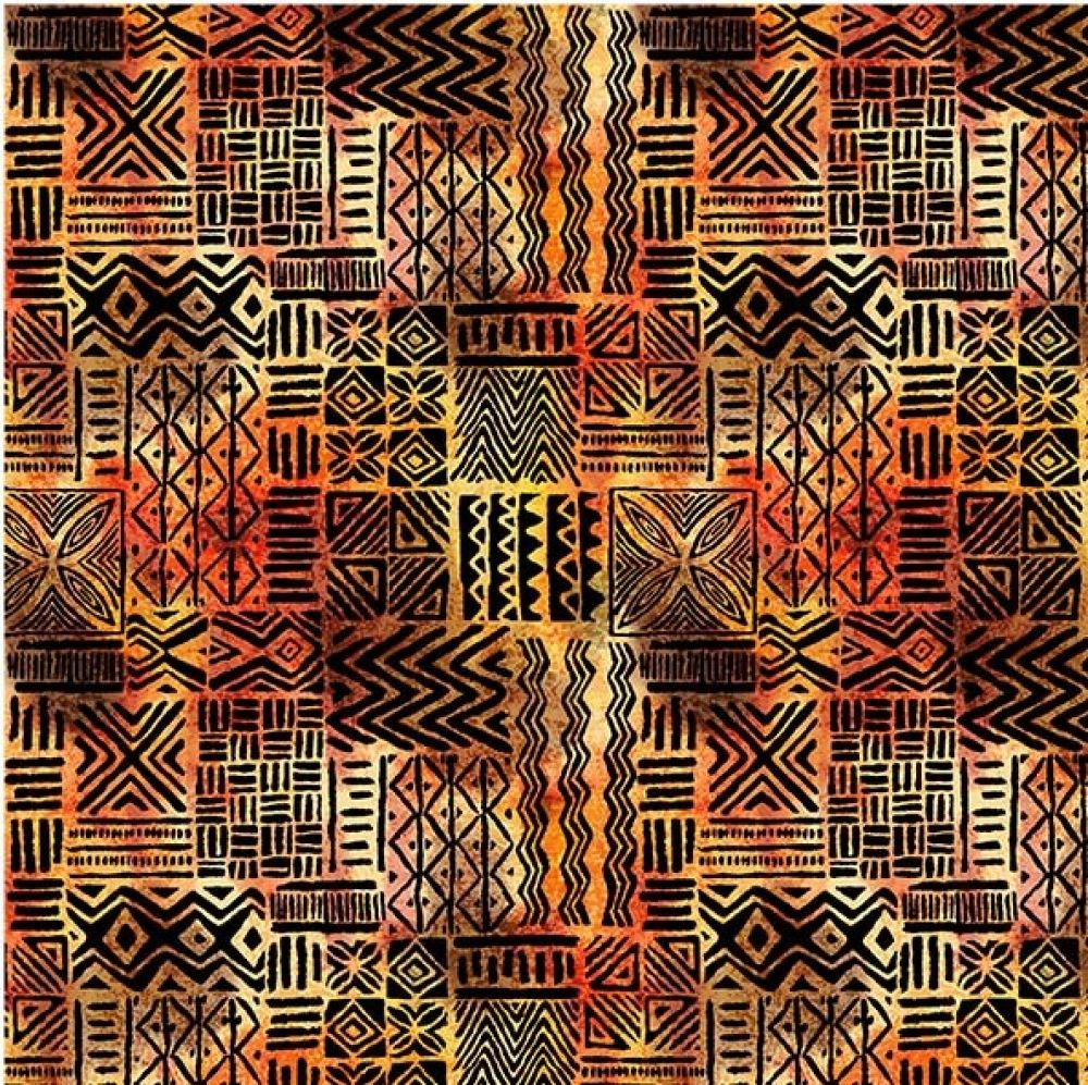 45" Michael Miller Primitive Geo Fabric | Marshall Dry Goods