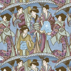 45" Print Concepts Japanese Geishas