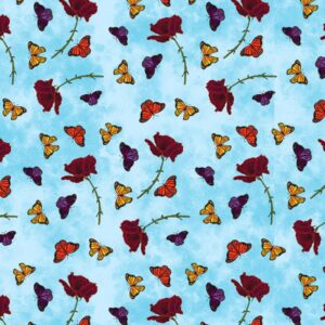 45" Blank Quilting Mariposa Dance Butterflies
