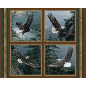 45" MDG All He Surveys Eagle Pillow Panel