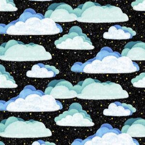 45" Michael Miller Space Clouds