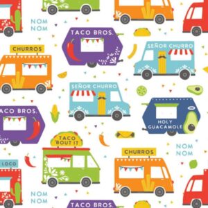 45" Camelot Fabrics Taco Bout It Food Trucks