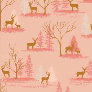 45" Art Gallery Fabrics Cozy & Magical Deer In Winter