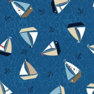 45" Stof Fabrics True Blue Sea