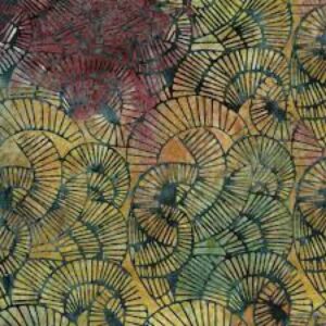 45" Island Batiks Curvy Lines Ravine