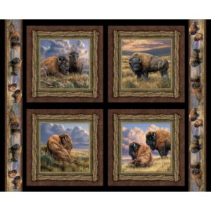 45" MDG Bison Range Pillow Panel